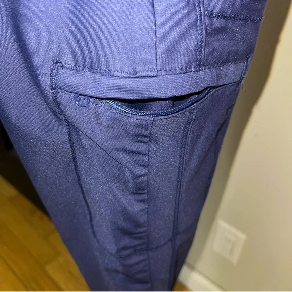 Form by Cherokee Women’s Navy Blue Scrub Set – Top & Bottom - Picture 10 of 13